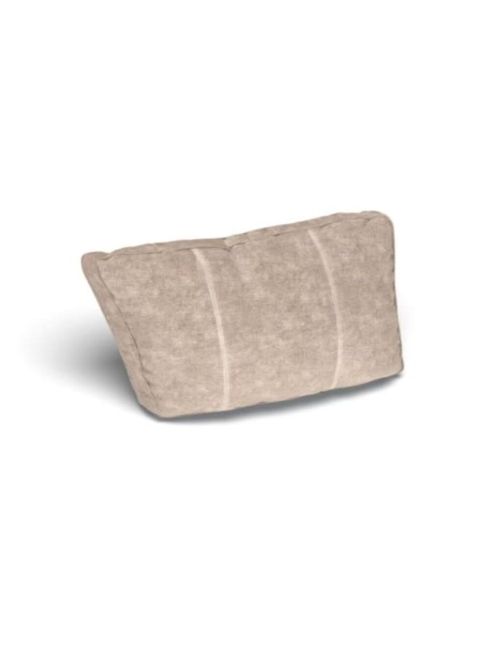 Lovesac Angled Side Pillow Cover: Taupe Combed Chenille